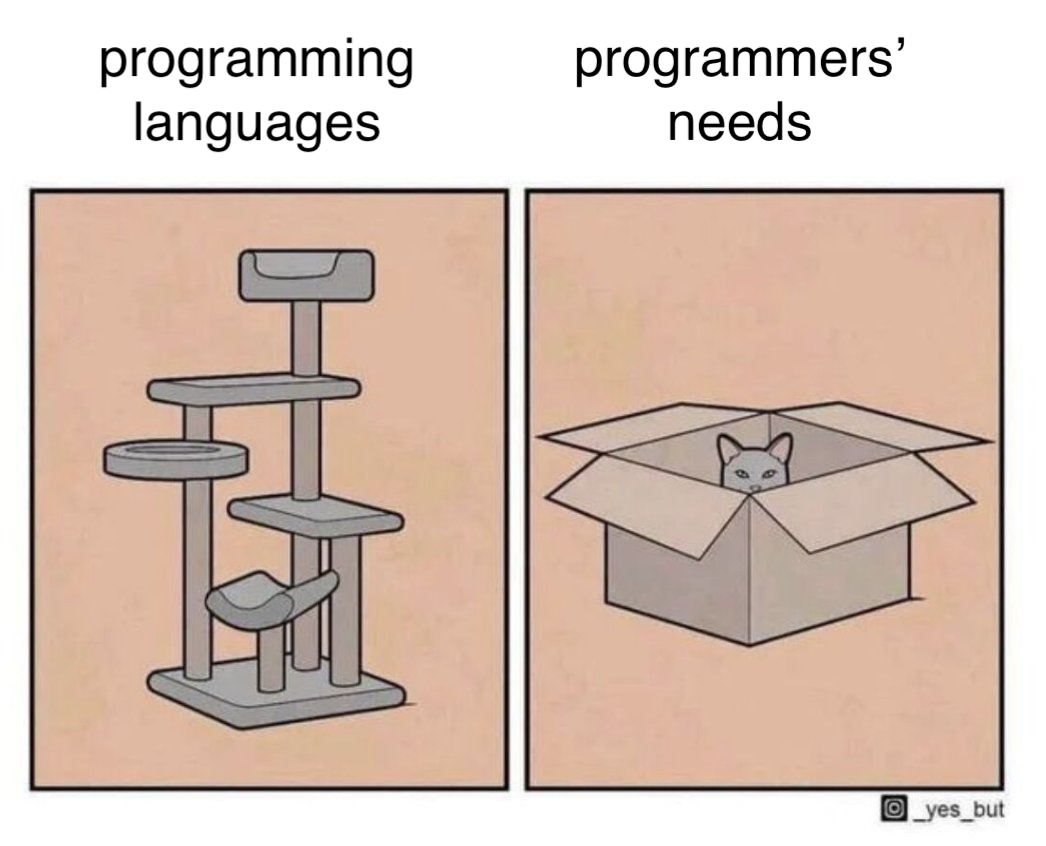 programming langs vs needs